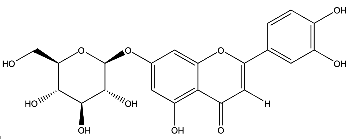 Luteolin-7-O-Glucoside Structure