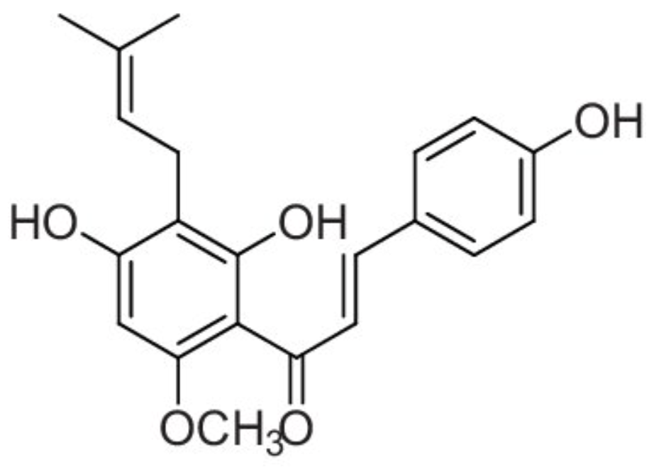 Xanthohumol Structure